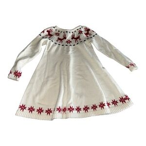 Hanna Andersson Deer Deer Fairisle Sweater Dress